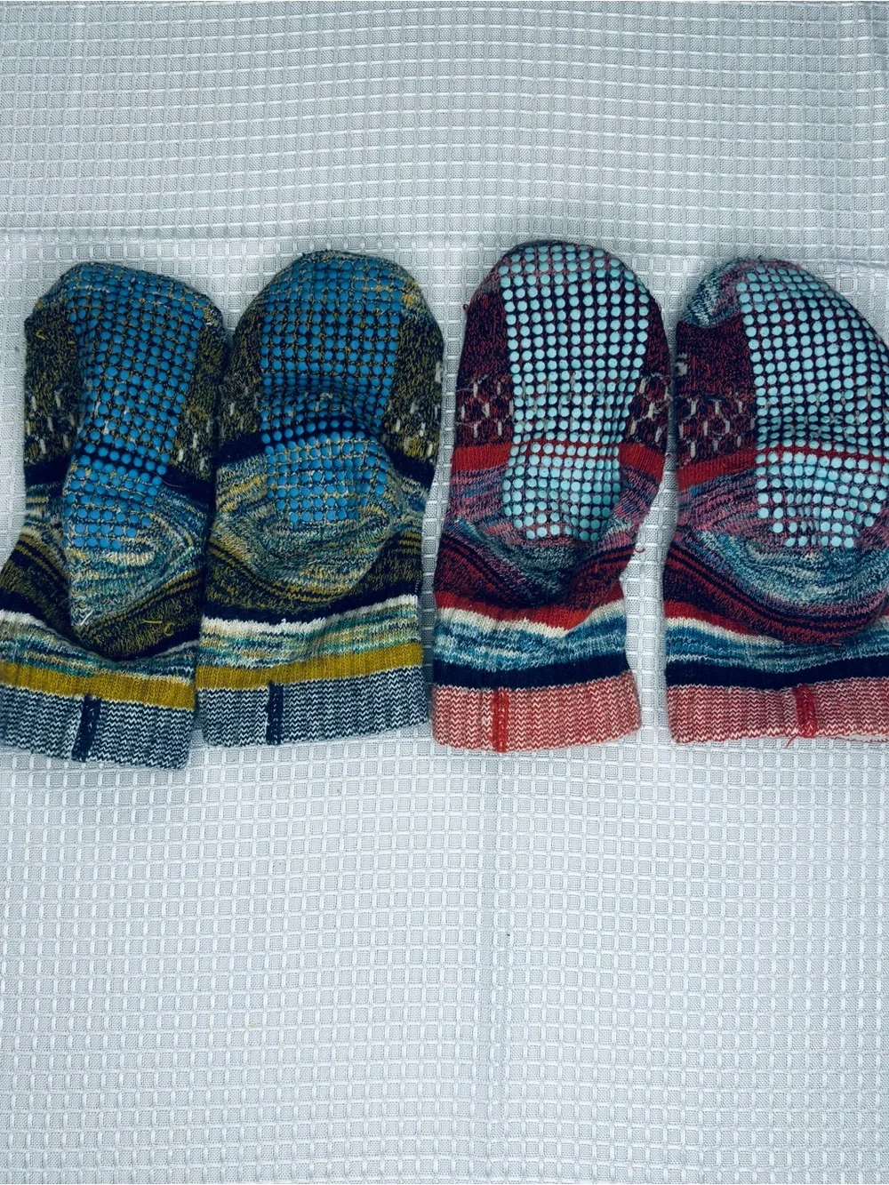Infant Bomba Sock Set of 2 Pairs Size 0-6 Months Colorful Grippy bottoms